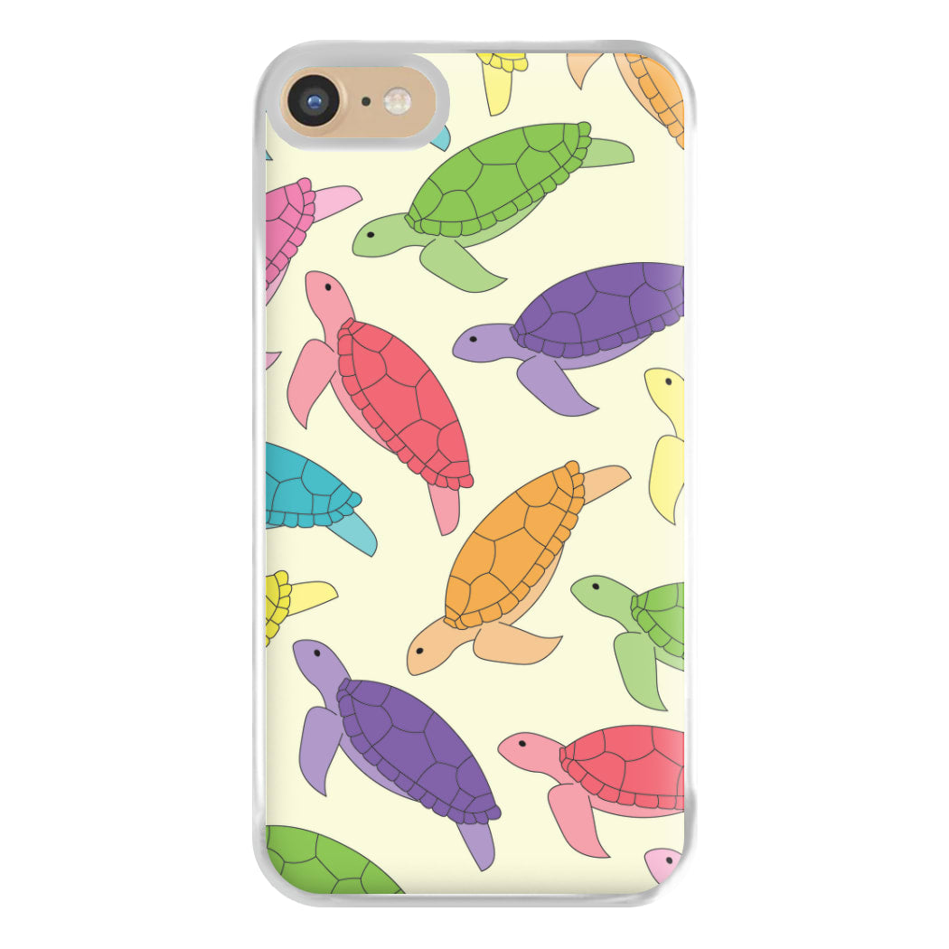 Multi Coloured Turtle Pattern - Sealife Phone Case for iPhone 6 / 7 / 8 / SE