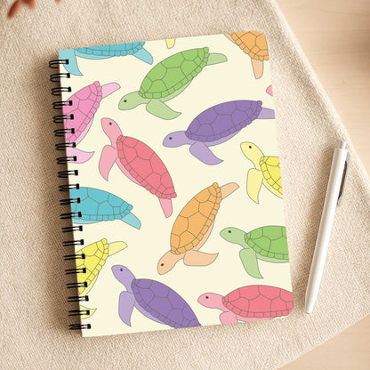 Multi Coloured Turtle Pattern - Sealife Notepad