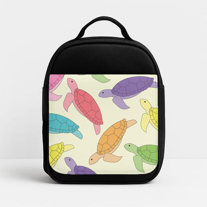 Multi Coloured Turtle Pattern - Sealife Insulated Lunchbox