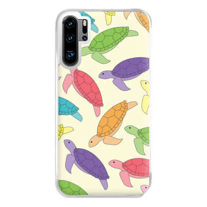 Multi Coloured Turtle Pattern - Sealife Phone Case for Huawei P30 Pro