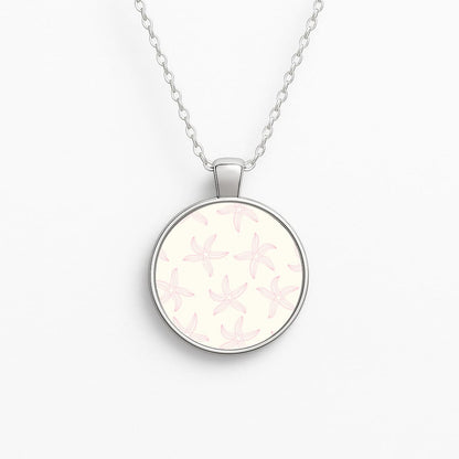Starfish Pattern - Sealife Circle Necklace