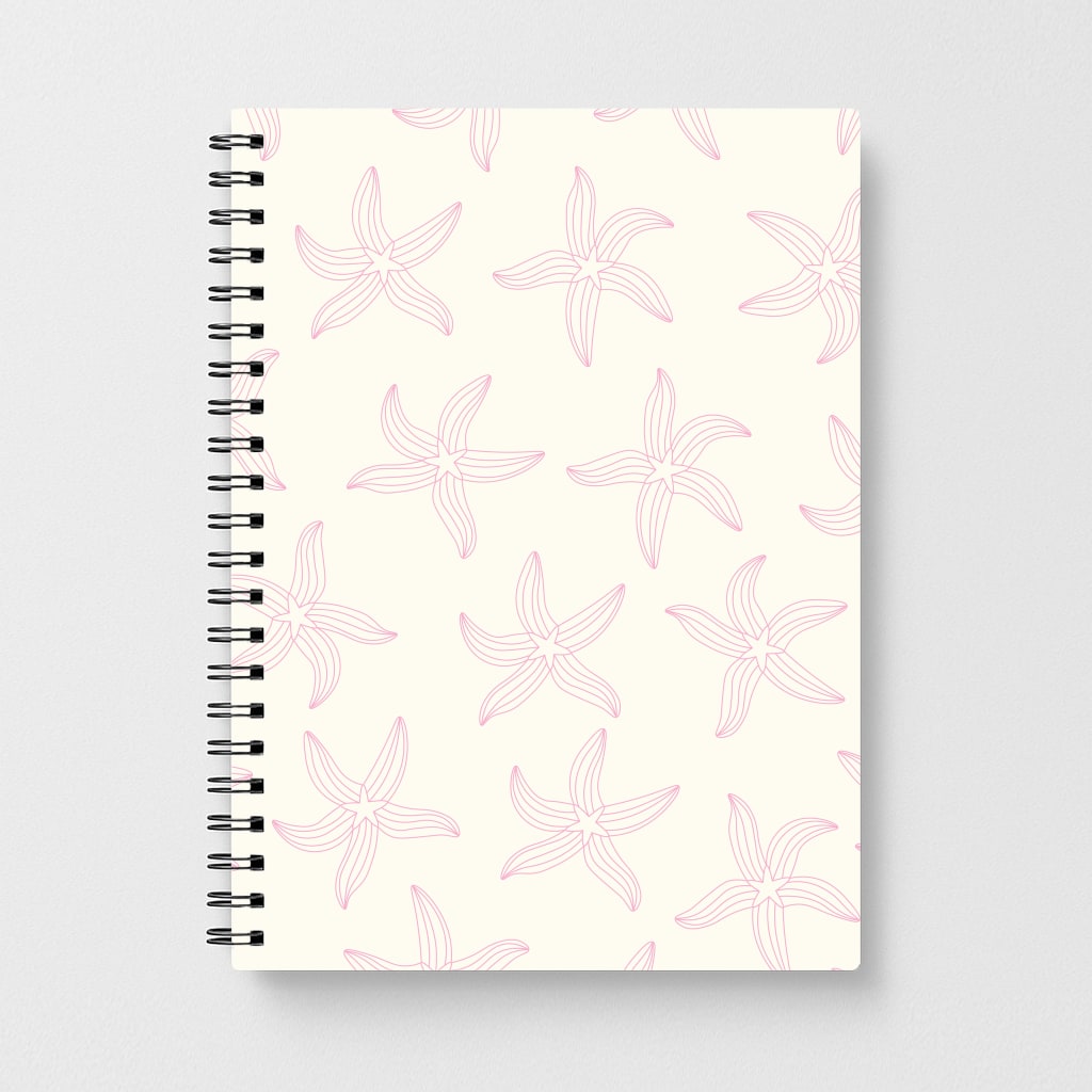 Starfish Pattern - Sealife Notebook