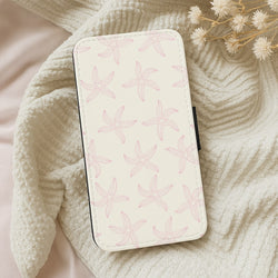 Starfish Pattern - Sealife Wallet Phone Case
