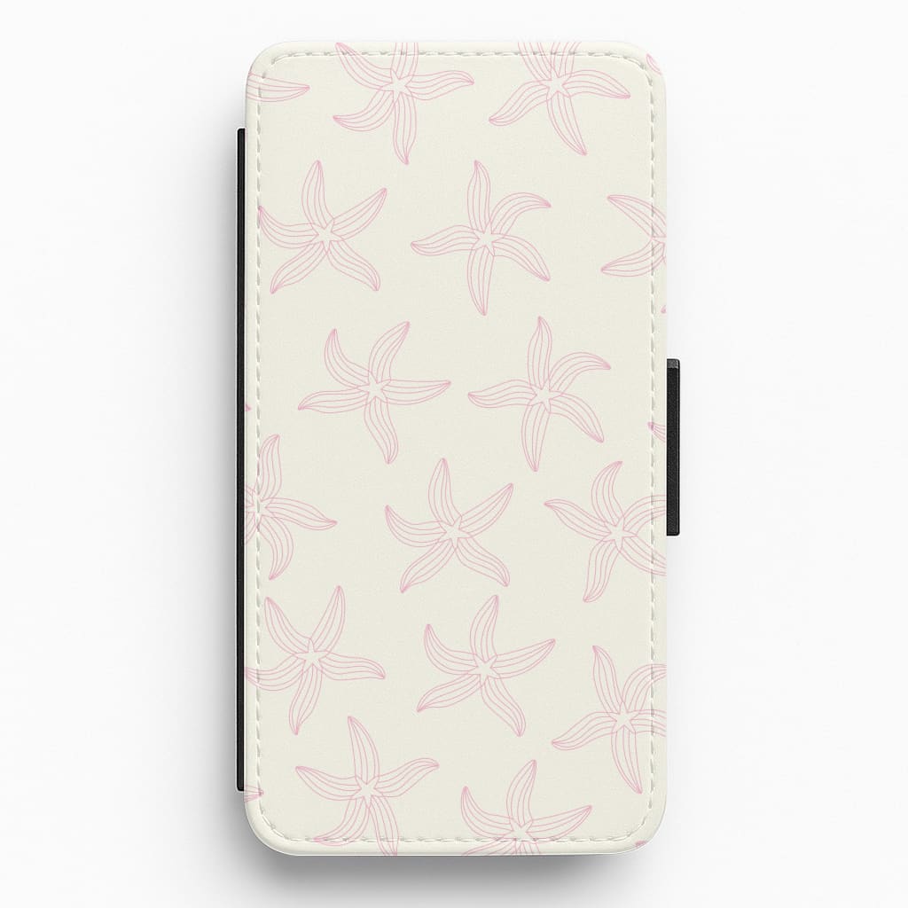 Starfish Pattern - Sealife Flip / Wallet Phone Case
