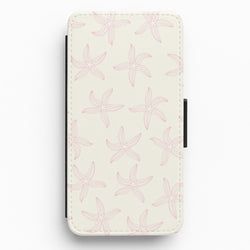 Starfish Pattern - Sealife Flip / Wallet Phone Case