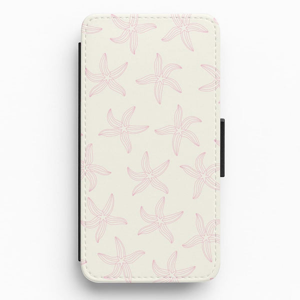 Starfish Pattern - Sealife Flip / Wallet Phone Case