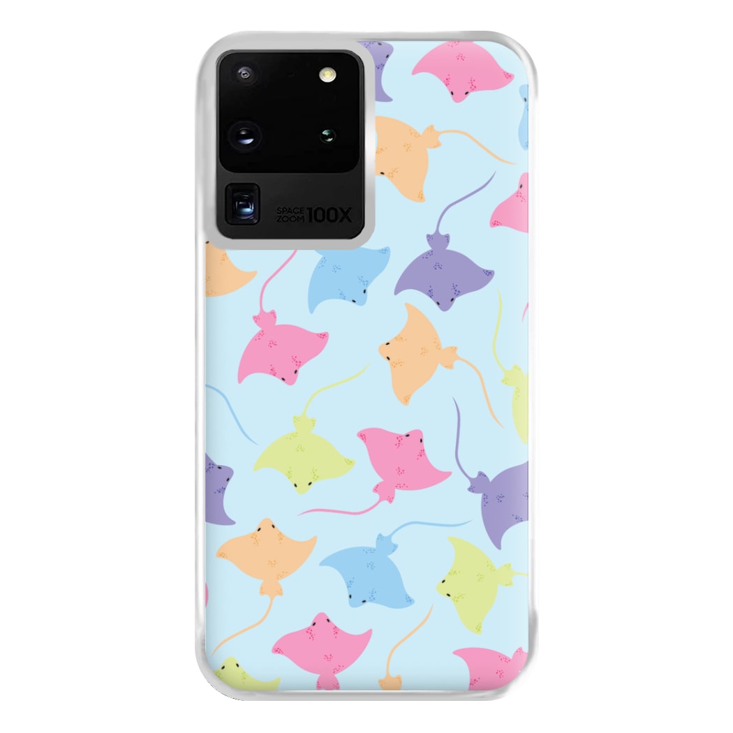 Multi Coloured Sting Ray Pattern - Sealife Phone Case for Galaxy S20 Ultra