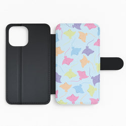 Multi Coloured Sting Ray Pattern - Sealife Flip Phone Case