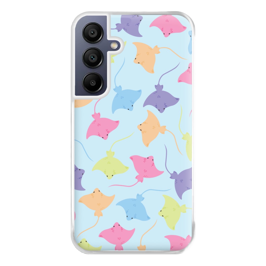 Multi Coloured Sting Ray Pattern - Sealife Phone Case for Galaxy A16