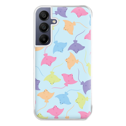 Multi Coloured Sting Ray Pattern - Sealife Phone Case for Galaxy A16