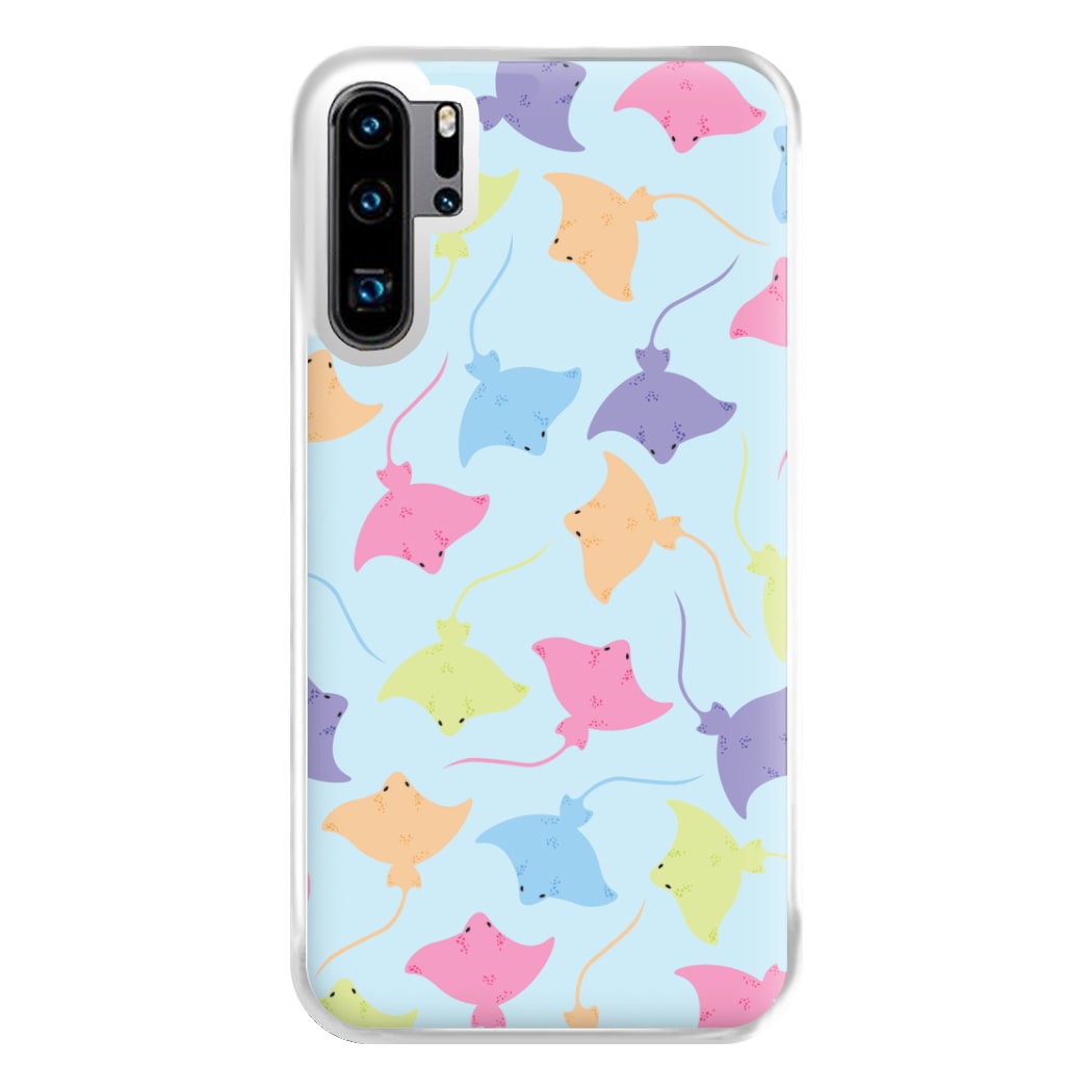 Multi Coloured Sting Ray Pattern - Sealife Phone Case for Huawei P30 Pro