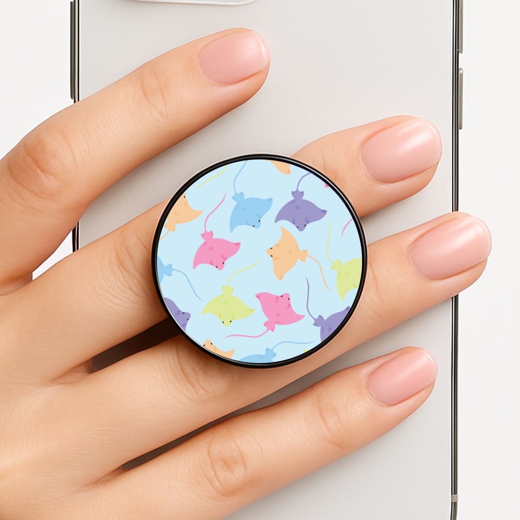 Multi Coloured Sting Ray Pattern - Sealife Phone Grip