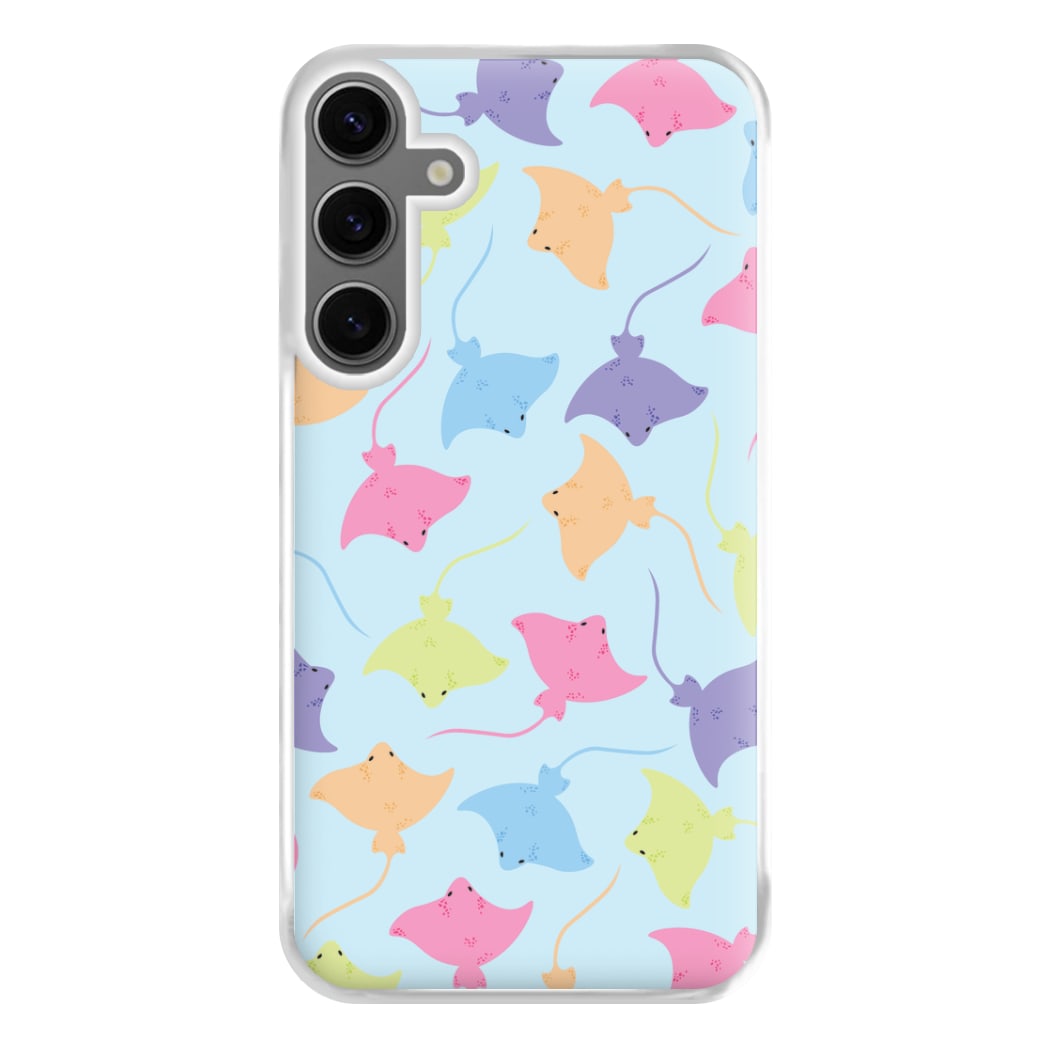 Multi Coloured Sting Ray Pattern - Sealife Phone Case for Galaxy S24FE