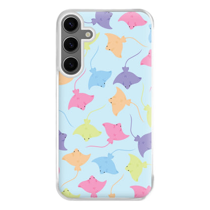 Multi Coloured Sting Ray Pattern - Sealife Phone Case for Galaxy S24FE