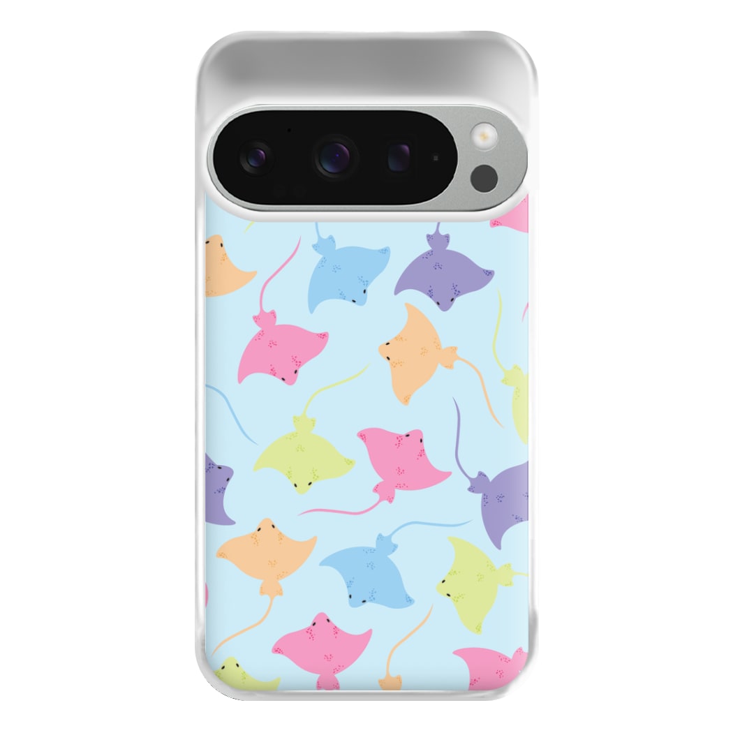 Multi Coloured Sting Ray Pattern - Sealife Phone Case for Google Pixel 9 Pro XL