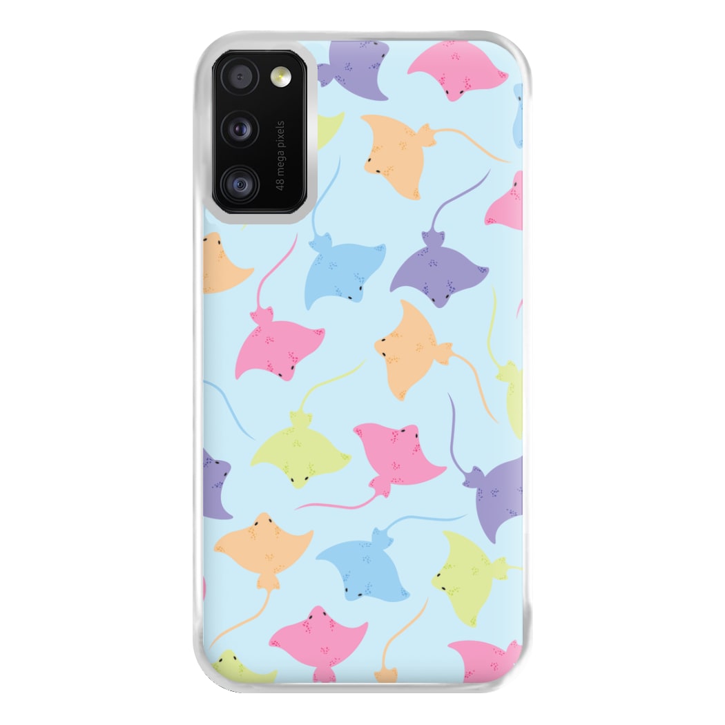 Multi Coloured Sting Ray Pattern - Sealife Phone Case for Galaxy A41