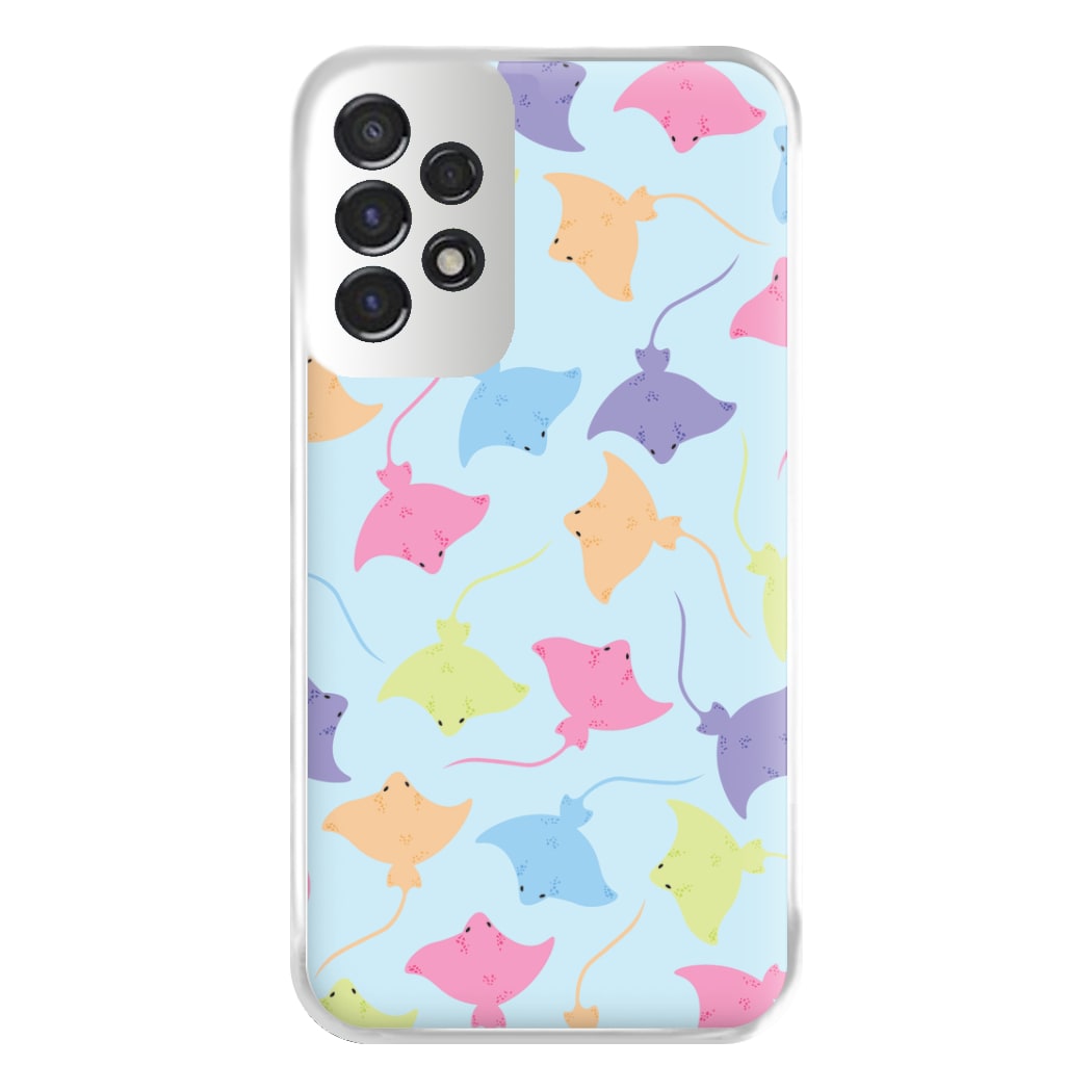 Multi Coloured Sting Ray Pattern - Sealife Phone Case for Galaxy A53