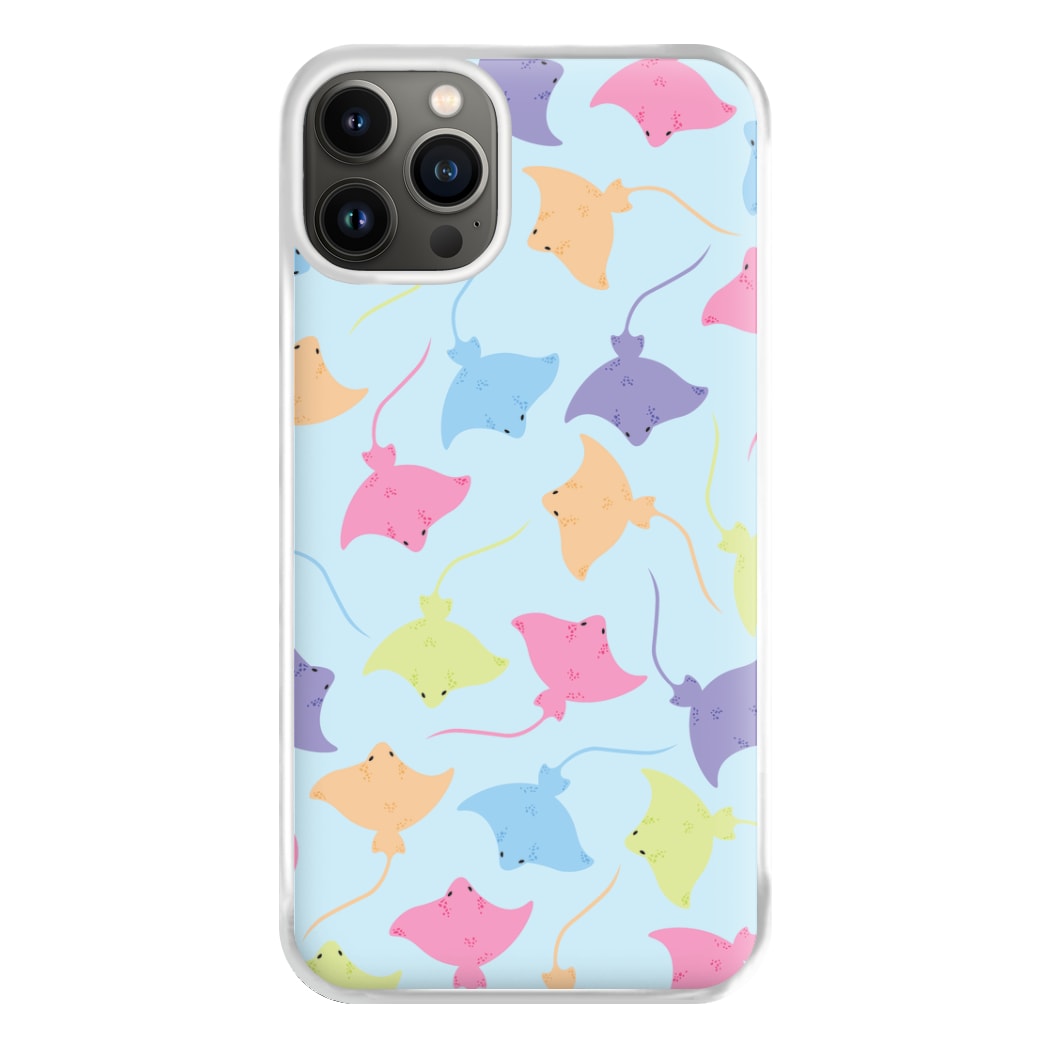 Multi Coloured Sting Ray Pattern - Sealife Phone Case for iPhone 13