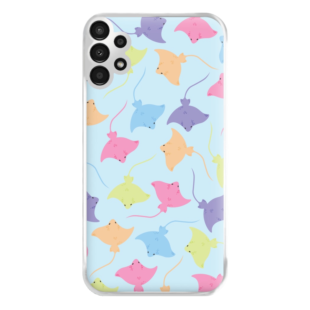 Multi Coloured Sting Ray Pattern - Sealife Phone Case for Galaxy A13