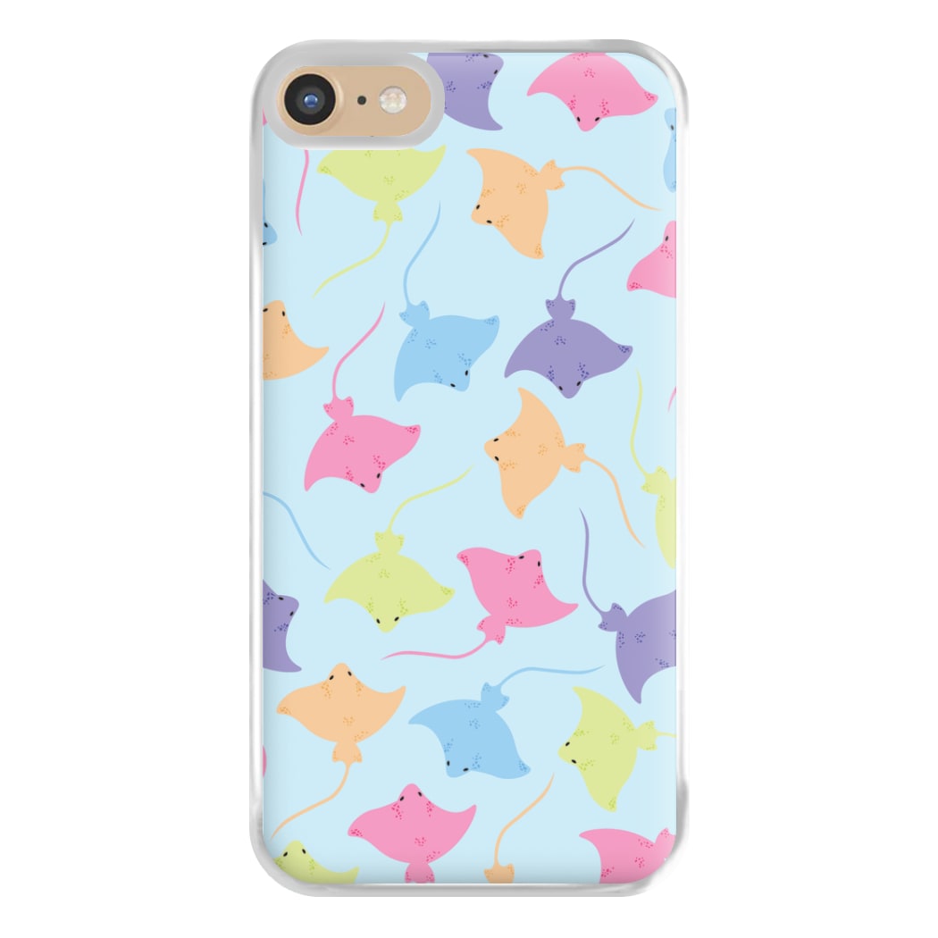 Multi Coloured Sting Ray Pattern - Sealife Phone Case for iPhone 6 / 7 / 8 / SE