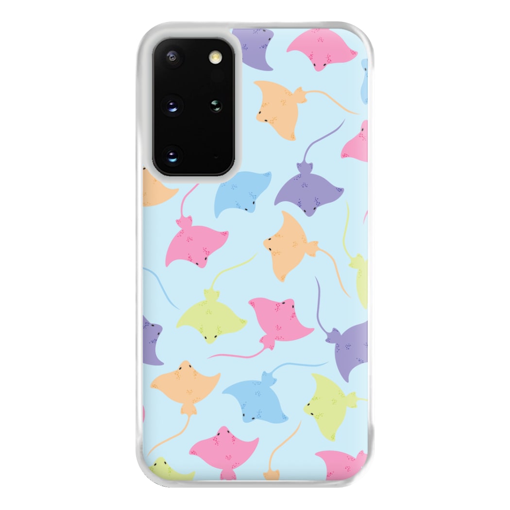 Multi Coloured Sting Ray Pattern - Sealife Phone Case for Galaxy S20 Plus