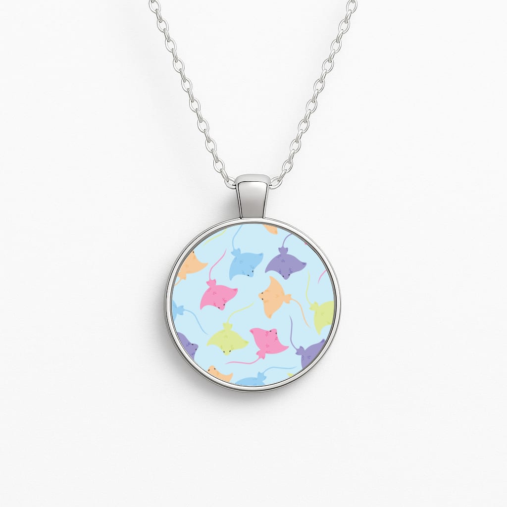 Multi Coloured Sting Ray Pattern - Sealife Necklace
