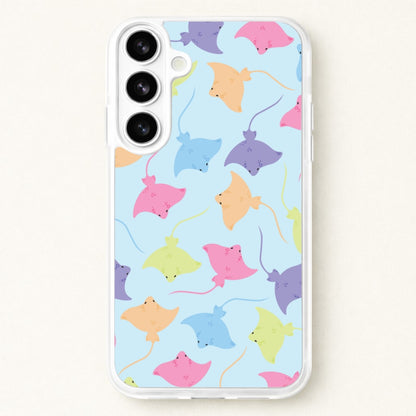 Multi Coloured Sting Ray Pattern - Sealife Phone Case for Galaxy S26 Plus