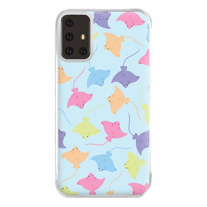 Multi Coloured Sting Ray Pattern - Sealife Phone Case for Galaxy A71