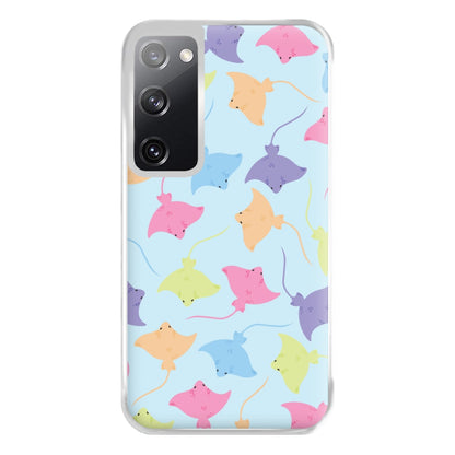 Multi Coloured Sting Ray Pattern - Sealife Phone Case for Galaxy S20