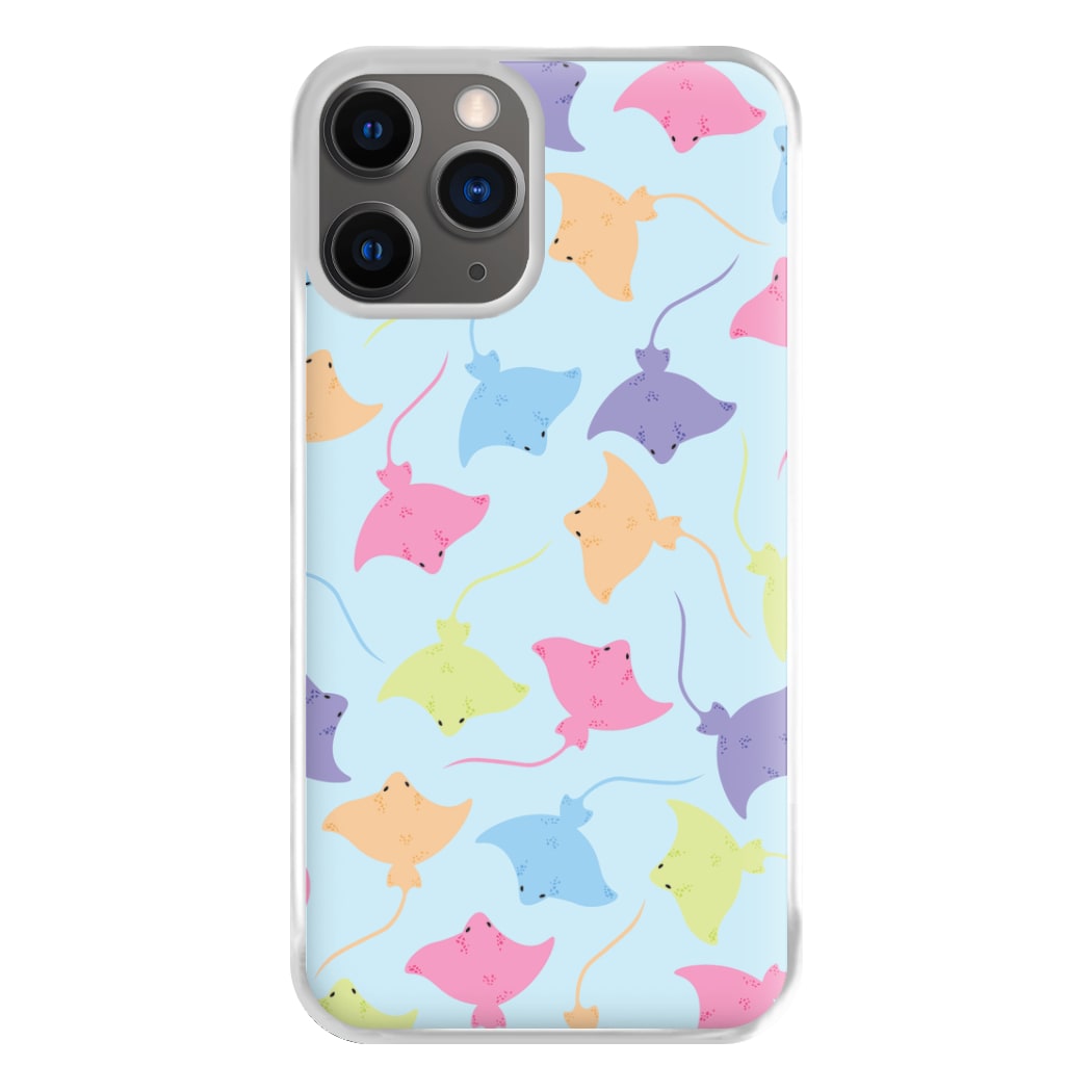 Multi Coloured Sting Ray Pattern - Sealife Phone Case for iPhone 12 Pro Max