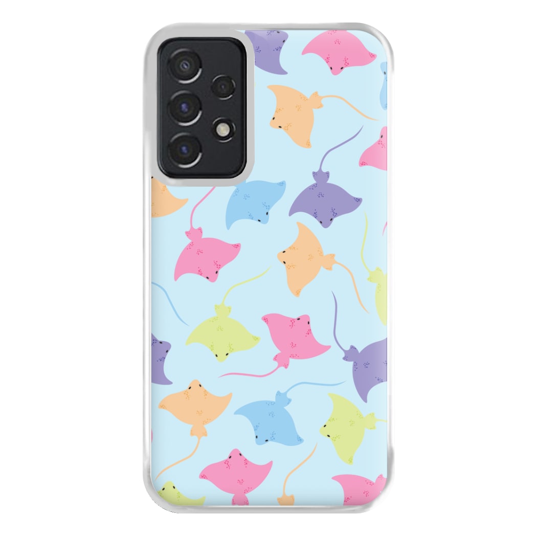 Multi Coloured Sting Ray Pattern - Sealife Phone Case for Galaxy A52 / A52s