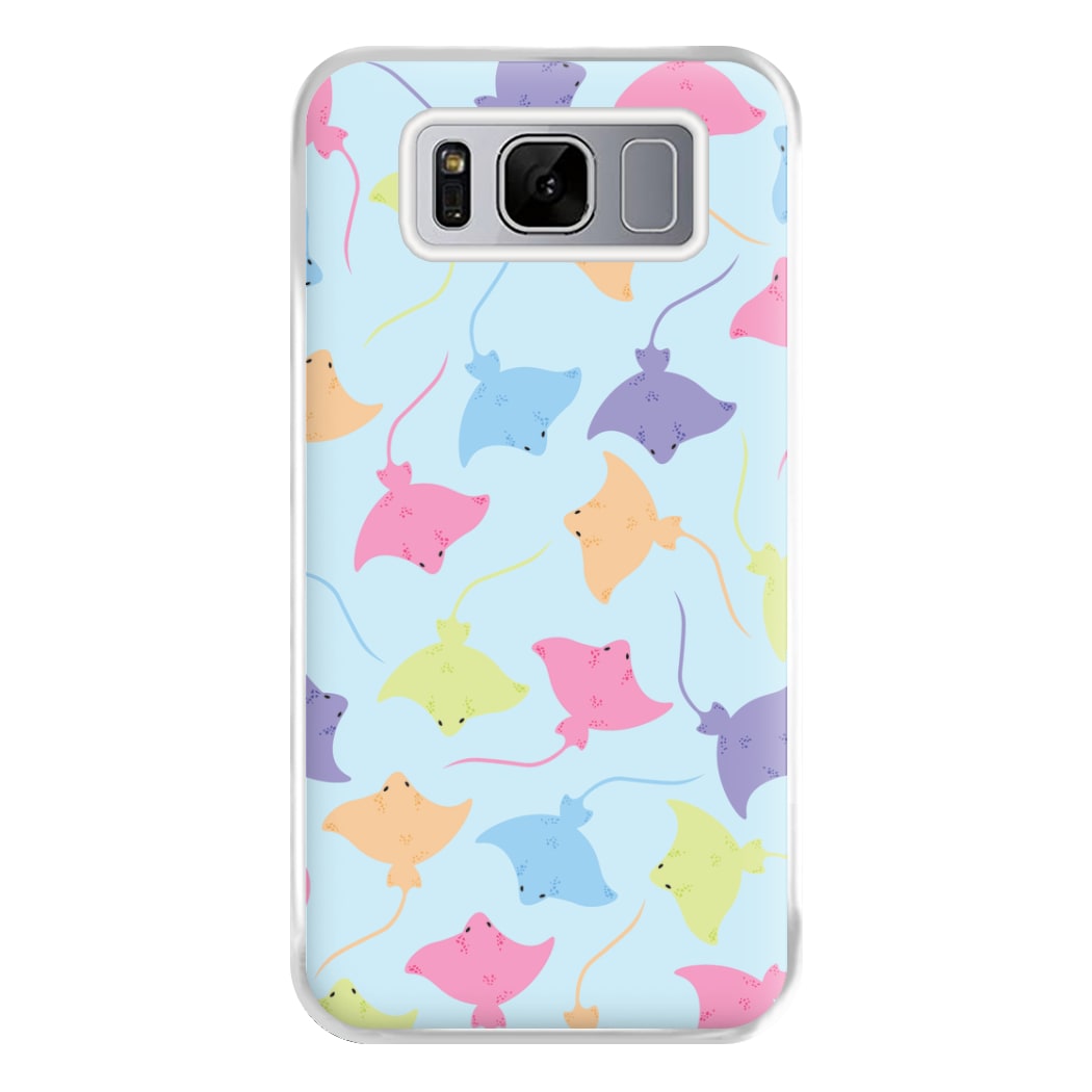 Multi Coloured Sting Ray Pattern - Sealife Phone Case for Galaxy S8 Plus