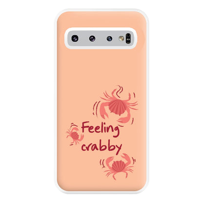 Feeling Crabby - Sealife Phone Case for Galaxy S10 Plus