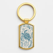 Teal Turtle Reef Luxury Keyring 3