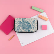 Teal Turtle Reef Pencil Case 3