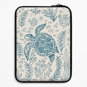Teal Turtle Reef Laptop Sleeve 1