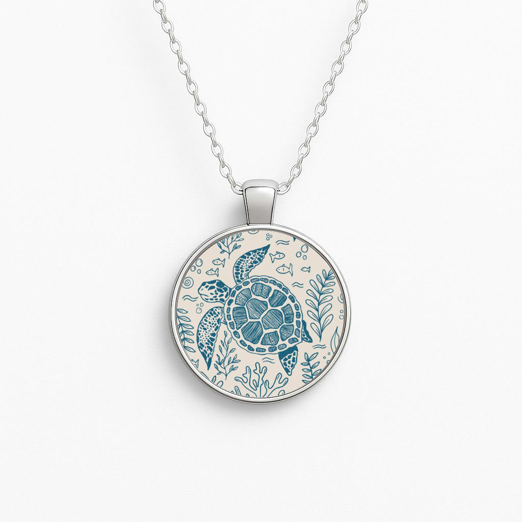 Teal Turtle Reef Necklace