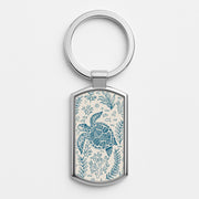 Teal Turtle Reef Luxury Keyring 1