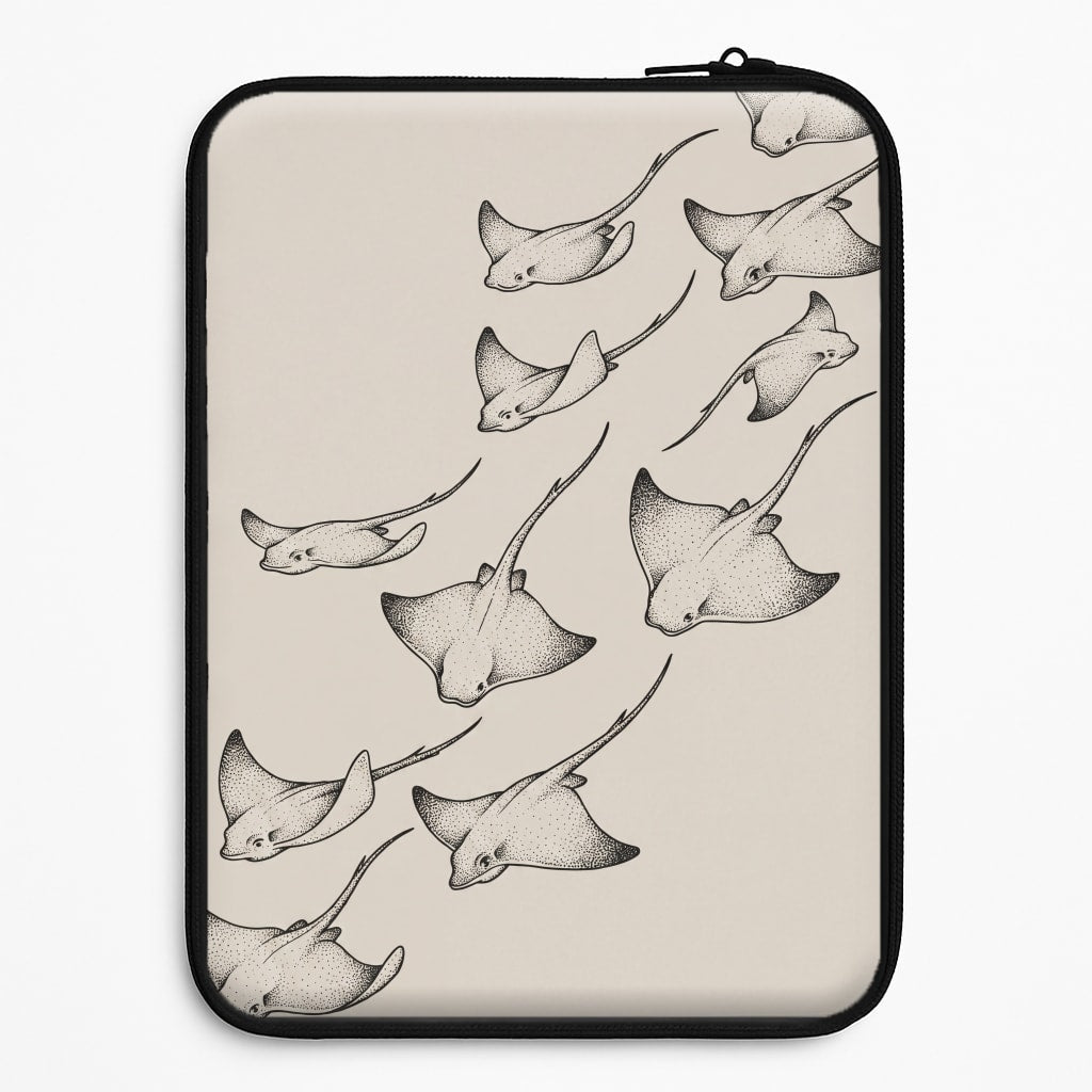 Stippled Stingray Scatter Laptop Sleeve