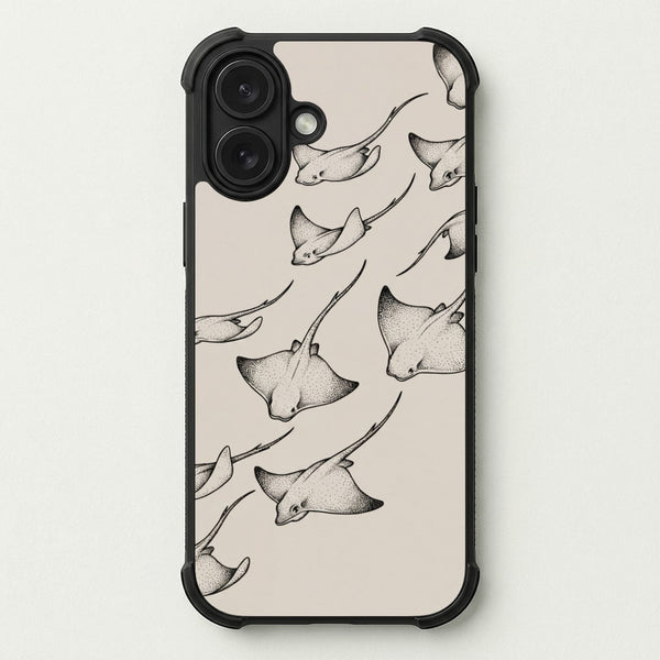 Stippled Stingray Scatter Phone Case — Bumper case