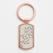 Stippled Stingray Scatter Luxury Keyring 4