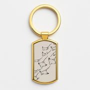 Stippled Stingray Scatter Luxury Keyring 3