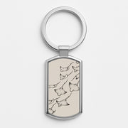 Stippled Stingray Scatter Luxury Keyring 1