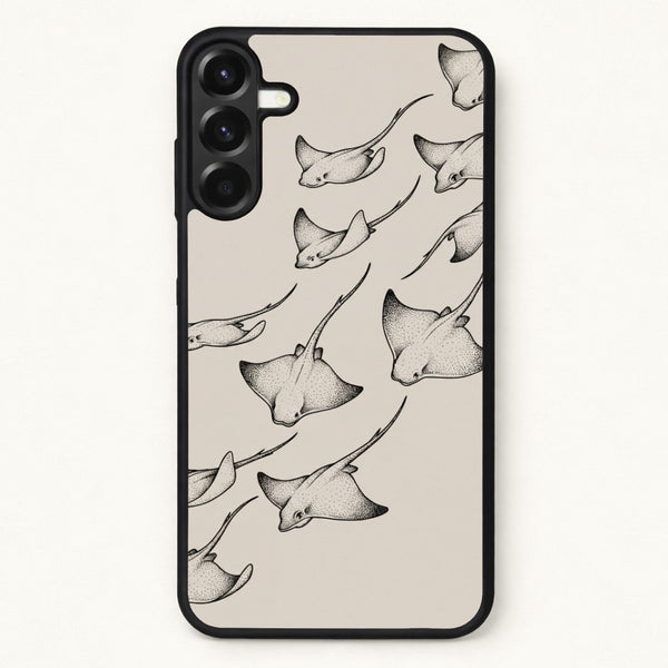 Stippled Stingray Scatter Phone Case - Galaxy A17 / Standard