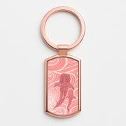 Rose Whale Shark Swirls Luxury Keyring 4