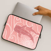 Rose Whale Shark Swirls Laptop Sleeve 2