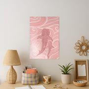 Rose Whale Shark Swirls Poster 2