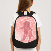 Rose Whale Shark Swirls Backpack 3