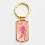 Rose Whale Shark Swirls Luxury Keyring 3