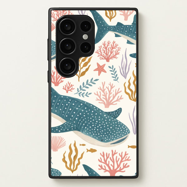 Spotted Whale Shark Reef Phone Case - Galaxy S24 Ultra / Standard